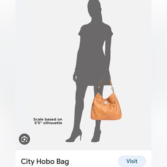 Tory Burch City Hobo Bag Never ever used with original dust bag caramel color - Picture 2 of 15
